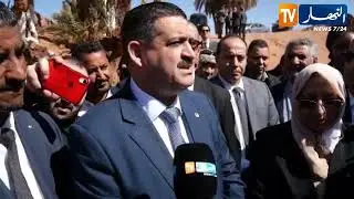 النعامة: وزير الري معجب بواحة تيوت ويعد بترك بصمة قطاعه بها