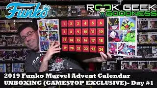 2019 Funko Marvel Advent Calendar Unboxing GameStop Exclusive-- Day #1