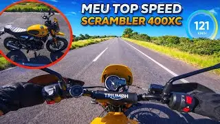 MEU TOP SPEED NOVA TRIUMPH SCRAMBLER 400 XC 2026 - O PESO EXTRA FEZ DIFEREN&Ccedil;A? CONFIRAM