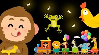 Baby Sensory Video - Animal Fun - High contrast animation - Sensory Videos For Babies #babyvideos