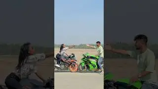 Ktm Leke Dada Giri Nehi Madam 😡 || Sumon Stunts 🔥 #shorts #ktm #zx10r #youtubeshorts