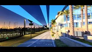 Marina Del Rey Boardwalk - Night vs. Day