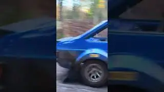 Ford Escort HARSH and LATE on The BRAKES @ Wyedean Rally Wales/England #wyedean #rallycar