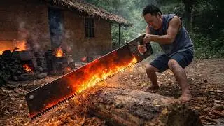 Can You Really Make a Hand Saw With Fire, Stone, and Wood? | by @PrimitiveSkillsnet
