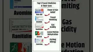 Top 5 Travel Medicine & Their Uses | Health Tips Vishal Medical #Shorts #medicine