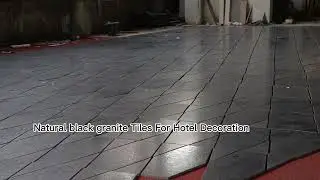 angola black granite paving floor tiles for hotel project #granite #tiles #stone