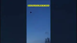 Low-Flying Russian Geran Drone Shot Down by Mobile Air Defense Team