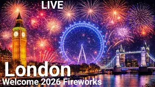🔴 LIVE London New Year Fireworks 2026 | Full Sky Celebration