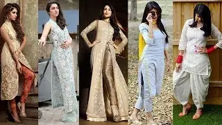 Latest Designer Slit Kurti with Pants Designs 2018 - 2019 || Party Wear and Daily Wear Dresses
