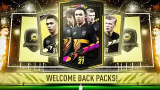 THIS IS WHAT I GOT IN MY WELCOME BACK PACKS! #FIFA21 ULTIMATE TEAM