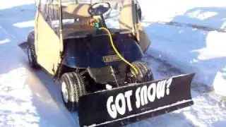 Golf Cart Snow Plow