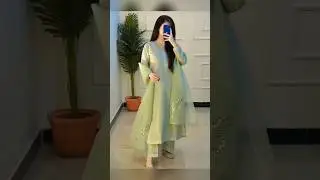 Beautiful organza suit design 💞#fashion #suitfashion #ytshortsindia #suitdesign #shorts #dress