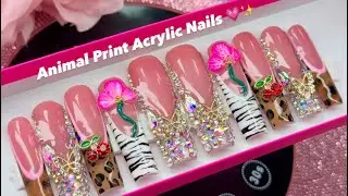 𝓑𝓪𝓭𝓭𝓲𝓮 𝓨2𝓚 𝓐𝓬𝓻𝔂𝓵𝓲𝓬 𝓝𝓪𝓲𝓵 𝓣𝓾𝓽𝓸𝓻𝓲𝓪𝓵 🌸 Beginner Friendly Advice | Animal Print Press Ons Step By Step 🐆