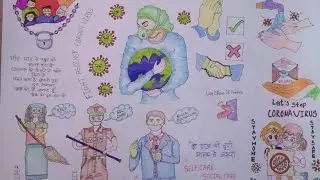 Thank you doctors and nurses drawing for their self Ness service during coronavirus/covid-19