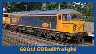 Nearly Bowled! | 69011 GBRailfreight | Passing West Byfleet Station - 24/07/25