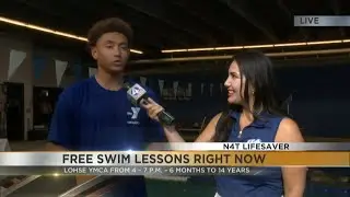 Lifesaver free swim lessons for Tucson kids at Lohse Family YMCA