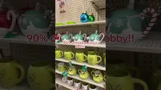Hobby lobby 90% off Christmas clearance!!! Run!!! #couponing #hobbylobby #clearance