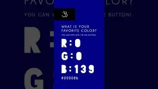 Dark Blue - WHAT IS YOUR FAVORITE COLOR? - (SHORTS)
