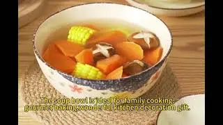High-Quality Ceramic Soup Bowls - Perfect for Family Meals & Kitchen Decor 🍲