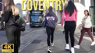 Coventry - City Tour 2024| Walking The Streets of Coventry | Central Coventry Walk [4K HDR]