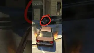 How Do Cops React to a Burning Car in the Latest GTA Games? #gta #gtaonline