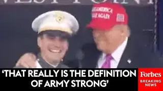 WATCH: Trump Invites West Point Graduate To The Stage During His Commencement Address