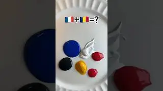 👉 &ldquo;Which Flag Is This? Mixed Colors Challenge ❓&rdquo; #experiment #diy #funny #satisfying  #art