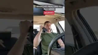 U.S. Military Branches Reacting to bad news #shorts #usmc #army #navy #airforce #coastguard