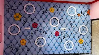 20 wallpainting design video/room wall painting design🏠/wall colour combinations#chouhanpaintingwork
