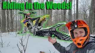 Custom Built Snow Bike Build in Deep Snow and Backcountry