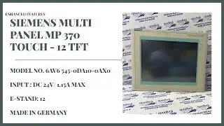SIEMENS MULTI PANEL MP 370 TOUCH-12 TFT | TESTING VIDEO | SHIP SPARE TESTING | BY GOODLUCK MARINE