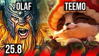 OLAF vs TEEMO (TOP) | 6/2/10 | NA Challenger | 25.8