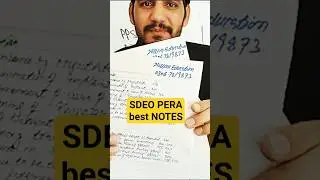 SDEO PERA law paper notes #ppsc