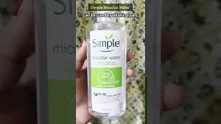 Simple Micellar Water #mackupremover #simpleskincare #shortvideos #shorts #simple @MamtaJadaun