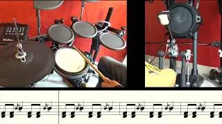 We Will Rock You - Queen Drum Cover, pdf ,mp3, Exercices et Score free for beginners