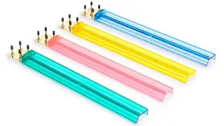 Jewel Tone Multi-Color Acrylic Mahjong Racks, 18