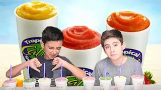 Smoothie Taste Test Challenge| Tropical Smoothie Cafe Taste Review| E&E Tube