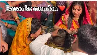 Bauaa ke mundan ❤️ मुंबा देवी मंदिर mai mithila mundan ceremony sare retuals ke saath 