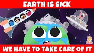 🌎 Earth Is Sick 🤒🌍  - The Planet Earth Song | HiDino Kids Songs