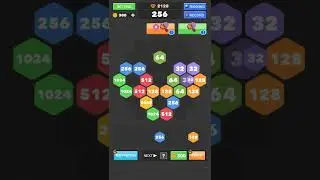 2048 Hexagon Number Puzzle