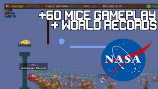 +60 mice Gameplay [NASA] + World Records #2 - Transformice