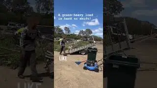 trailer dump run #trailer #dump #offload #greenwaste #gardenwasteremoval #recycling #shortsfeed