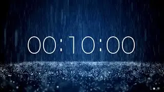 10 Second Classroom Timer with Rain Sounds | 4K Calm Visual | Produced by SoniCentric