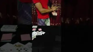 Most Visual 4 Card Color Change Magic Trick #shorts