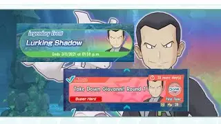 [Pok&eacute;mon Masters EX] Lurking Shadow - Take Down Giovanni! Round 1 (Super Hard)