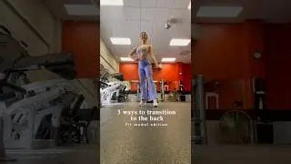 3 fun ways to transition to your back pose NPC fit model edition #fitmodel #bikiniprep #prep