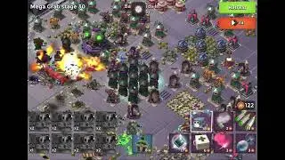 Boom Beach - Mega Crab - Attack 804 (Clear=Free Attack) (Proto Crab=Proto Bunker&rsquo;s Troops) (Reverse)