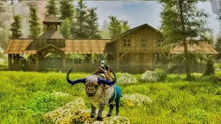 🔴 Let's Build a Bison Stable Ragnarok in ARK: Survival Ascended!