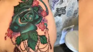 Cover-up tattoo done in Austin Texas by Alli baker