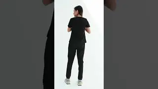 Black scrub set .. Scrub top SST01  Scrub pants SSP01